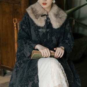 東洋の貴婦人 ファー付きロングコート　M24148