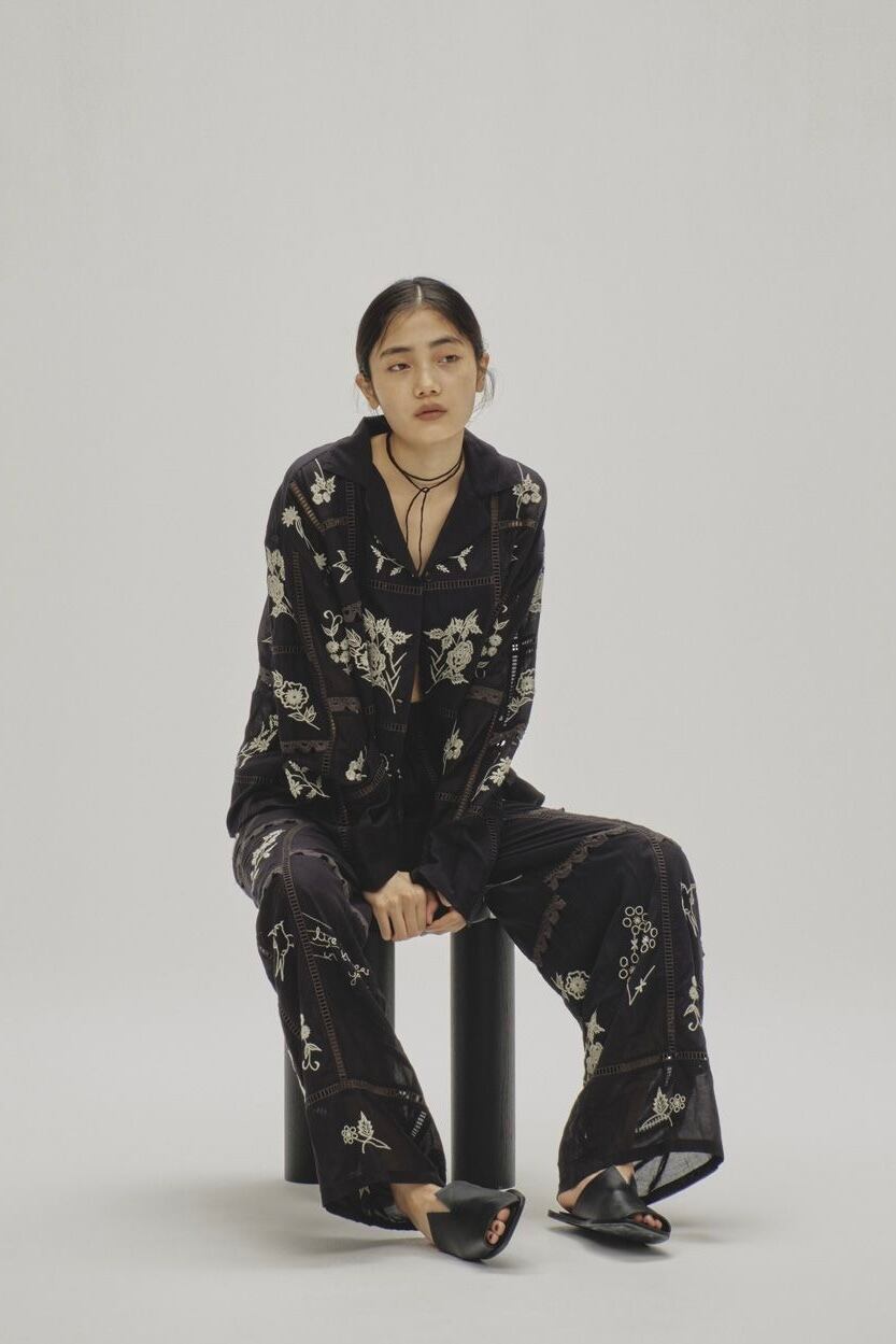 TODAYFUL Embroidery Patchwork Trousers エンブロイダリーパッチ 