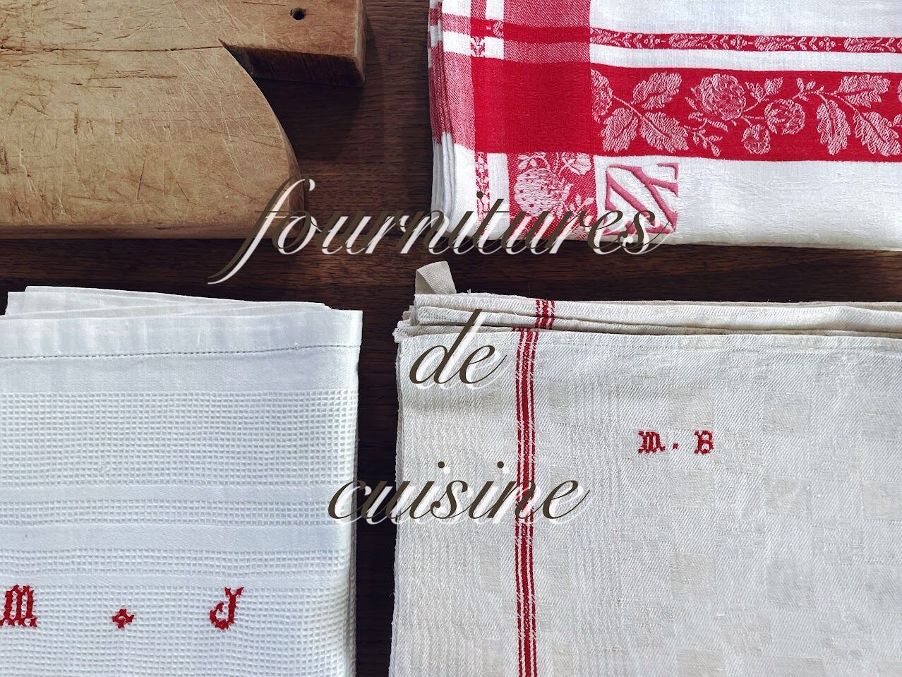 フランス アンティーク トーション クロスステッチ 手刺繡 ワッフル地