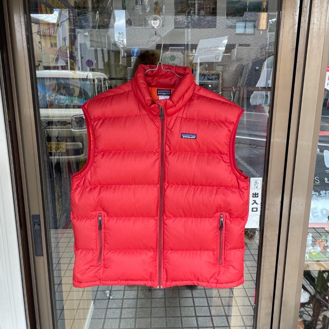 古着 Patagonia パタゴニア ダウンベスト オレンジ Lサイズ アメカジ