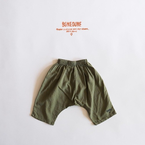 【送料無料・予約　2024 summer】Junior：hemaru pants〔ヘマルパンツ〕　boneoune