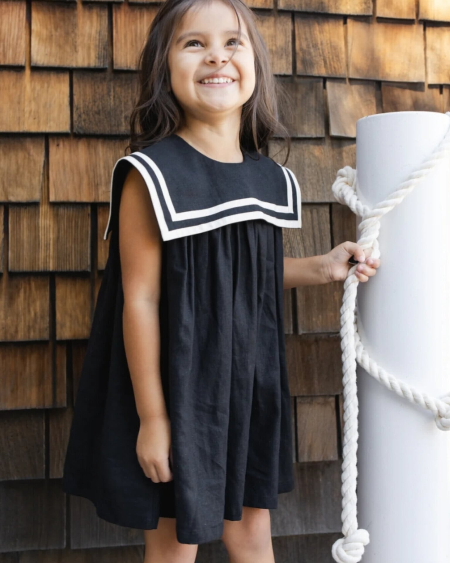 【Rylee+Cru】SAILOR DRESS / BLACK