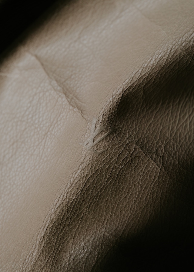 00’s LOUIS VUITTON leather harrington jacket