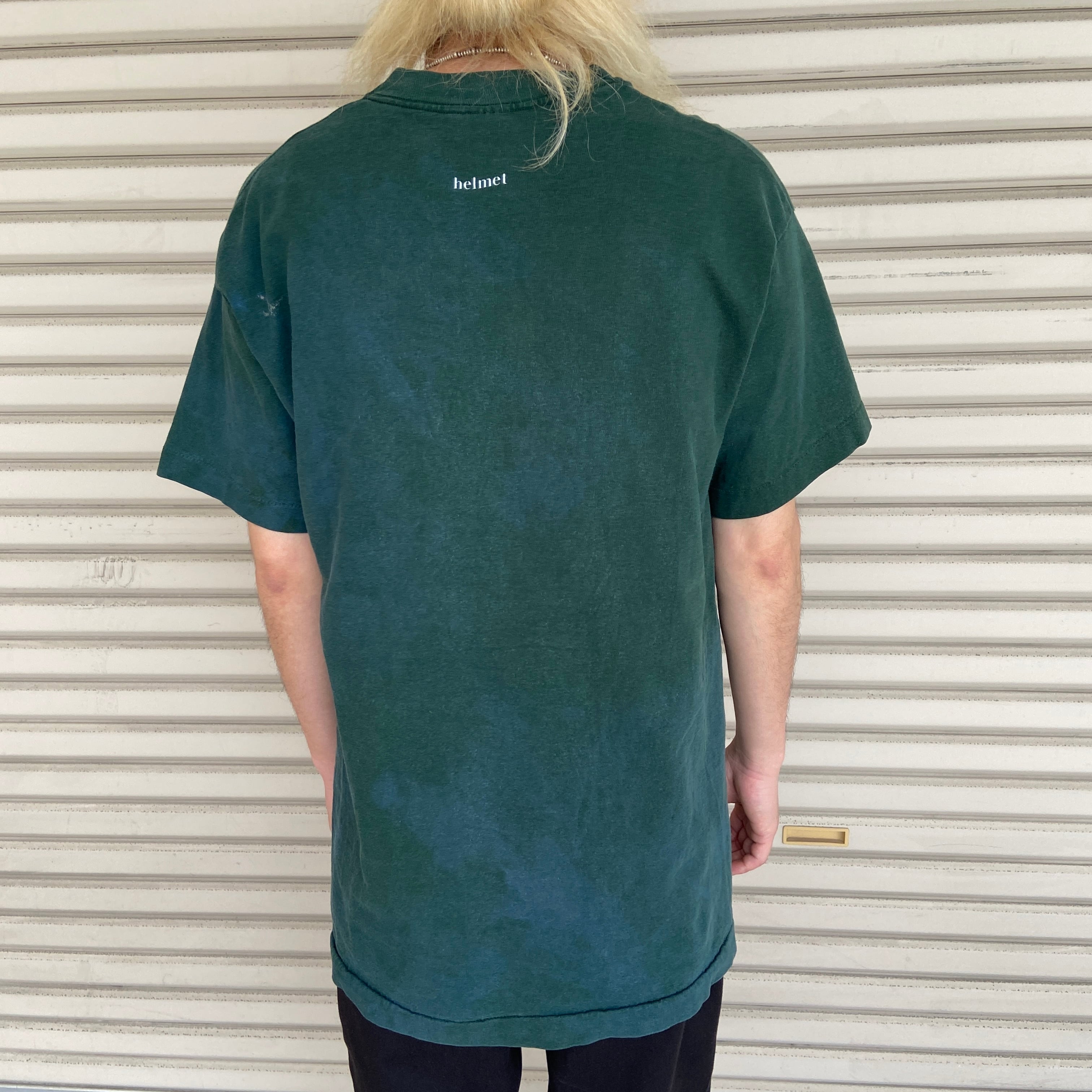 90s USA製 ヘルメット バンドTシャツ バンt エイリアン 緑 L | 古着屋 Uan