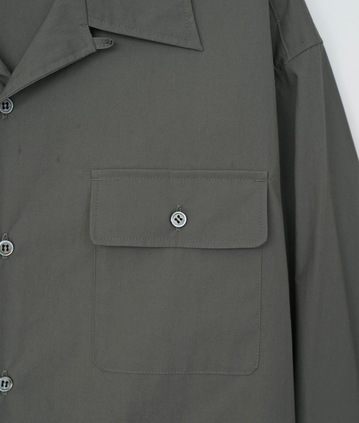 VICTIM : OPEN COLLAR BIG SHIRT VTM-25-S-003 C/# GRAY SIZE L | id