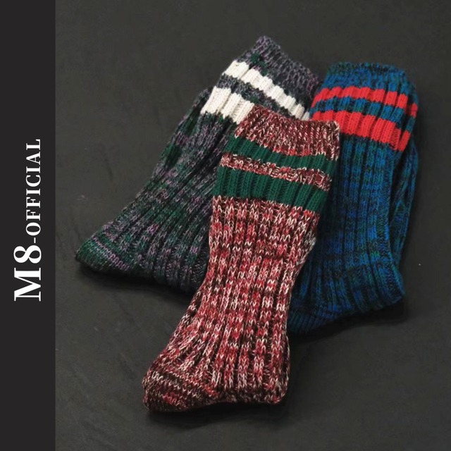 line melange socks 3set M0410