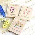 タイ ミニメモノート シンプル 花とタイ文字