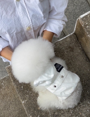 SM.M/即納【pieonaday】Glow Windbreaker Harnessa (White)