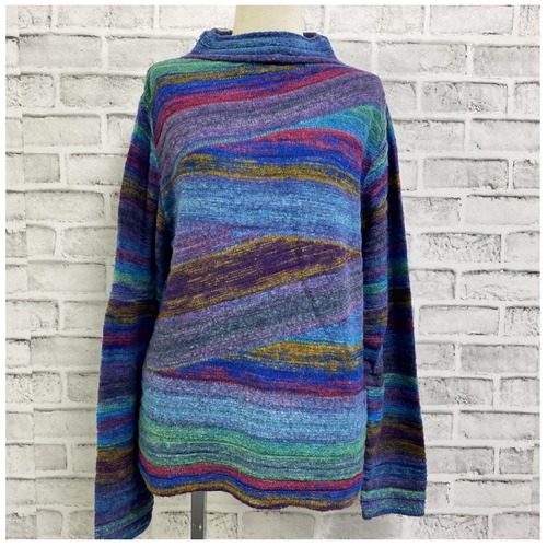 カスリ染め・ふくれ織のニッセータート・日本製 /ブルー