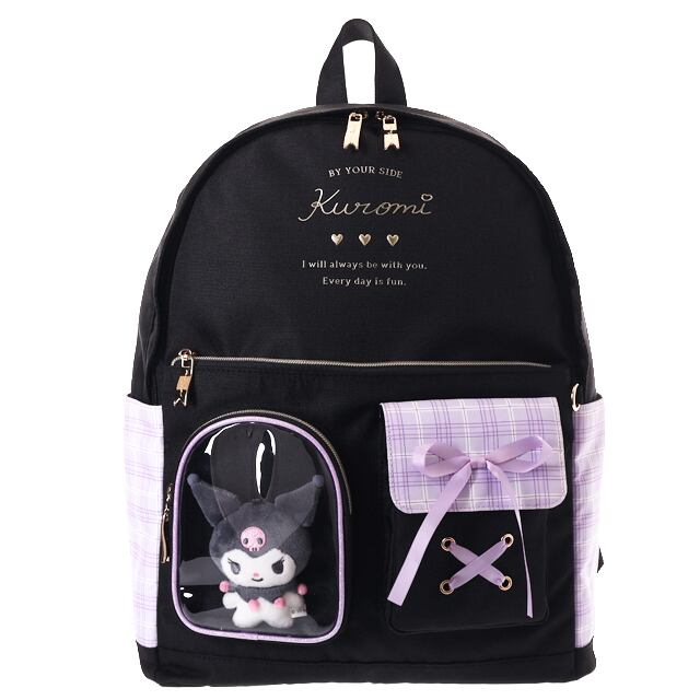Ken様⭐︎専用 B/O品】【253338】サンリオポリチェック2ポケットぬい付Dパック | AXCIS