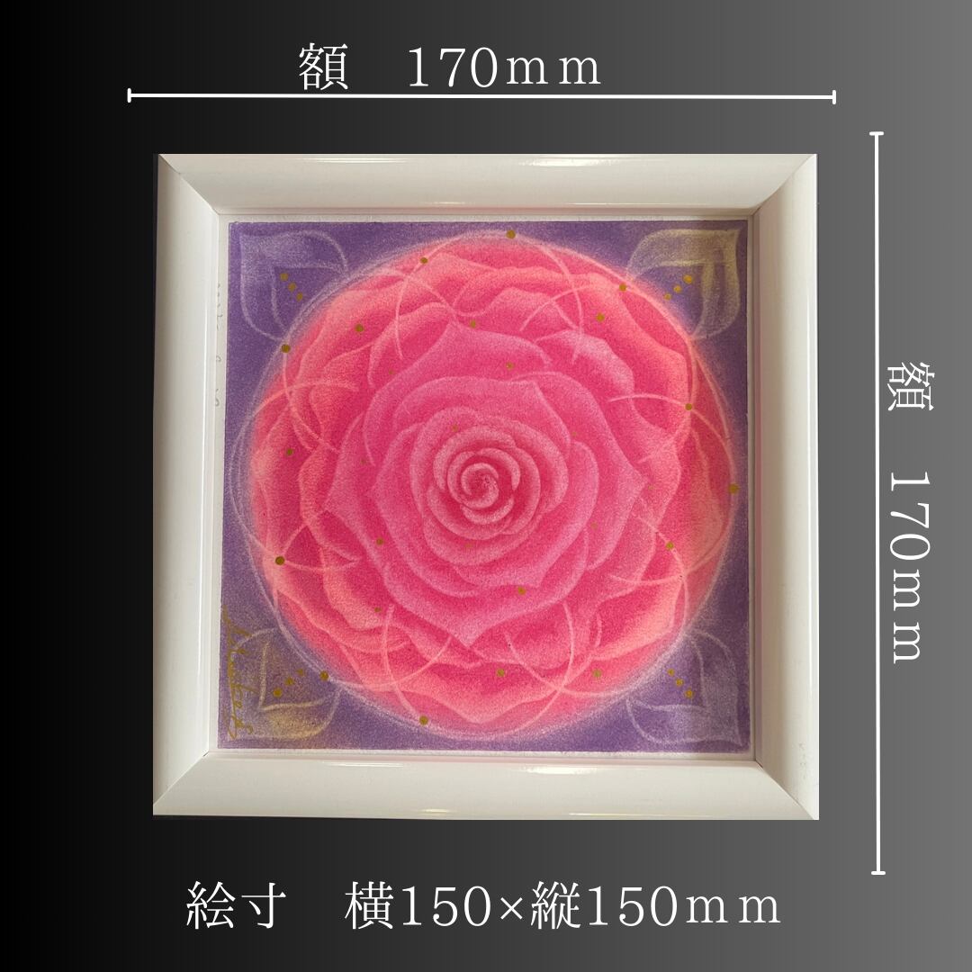 mandalamariアート薔薇（小）（原画） | miekomandara