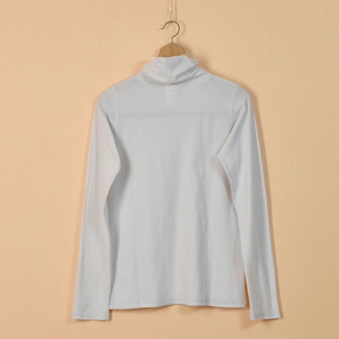Fabrique en planete terre ファブリケアンプラネテール クラッシュネックプルオーバー ・アイスグレイ スーピマコットンを使った柔らかいカットソー