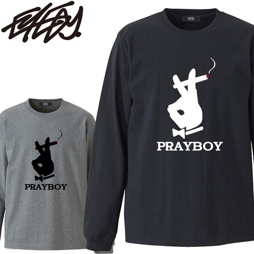 【eye-ltm027】EYEDY アイディー 大きいサイズ メンズ ロングtシャツ ロンt  PRAYBOY ブランド M L XL XXL XXXL