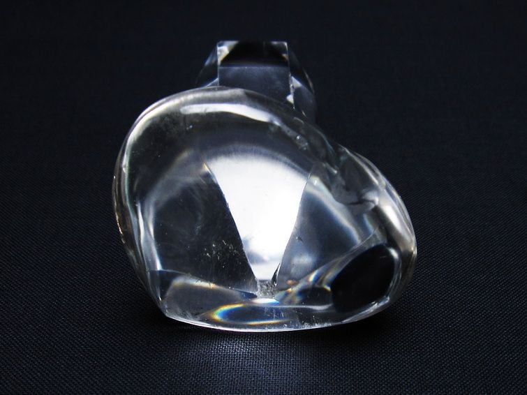 水晶 ハート置物 一点物 145-1596 | 天然石・パワーストーンの東昇 BASE店