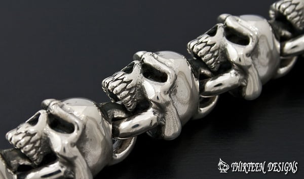 THIRTEENDESIGNS サーティーンデザインズ KB-1SP MAD SKULL LINK