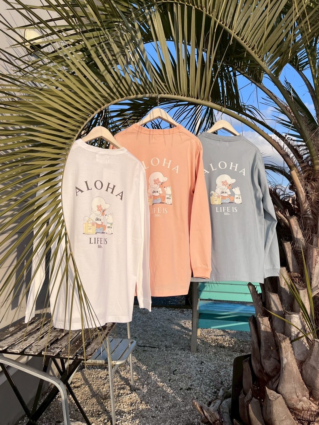 LIFE is × mapuaコラボ Lani ロンT ¥7,990(8,789)