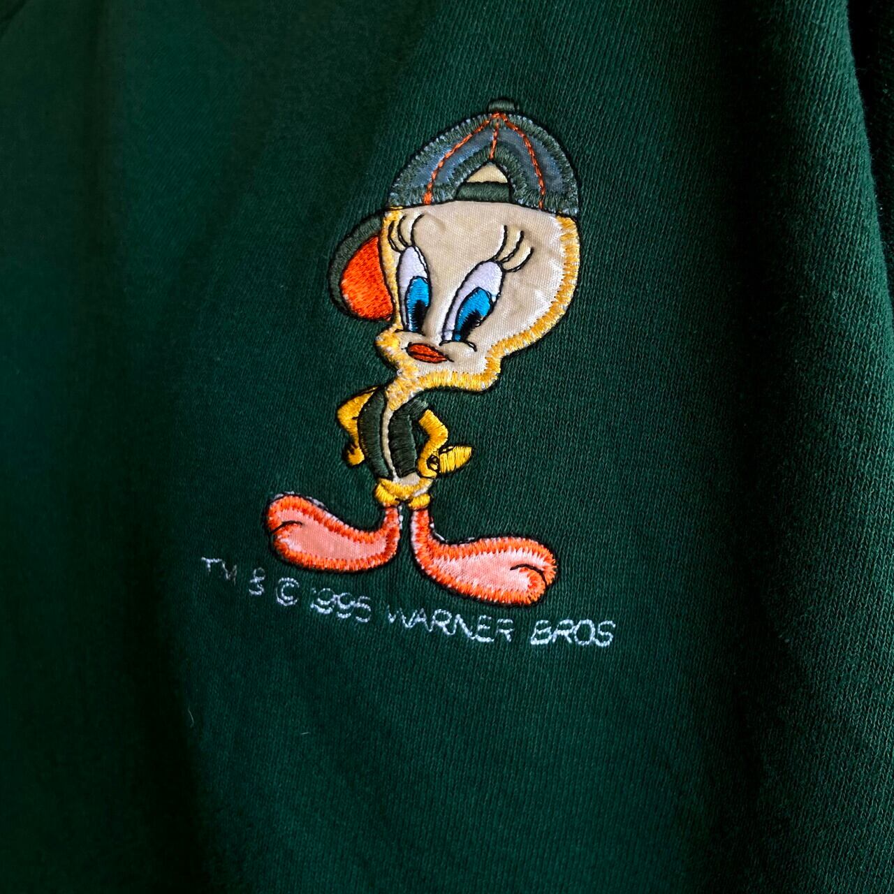 90s Looney Tunes スウェット TWEETY 刺繍 ワーナー