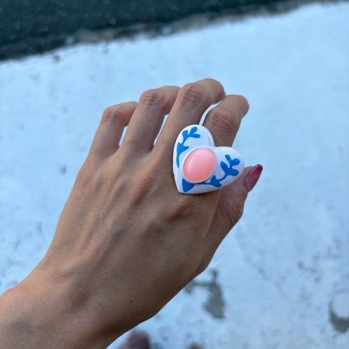 TOPANGA Jewelry  FOLK Art Ring Heart　フォークアートリング　ハート　　指輪　リング　フラワー　　Ring　