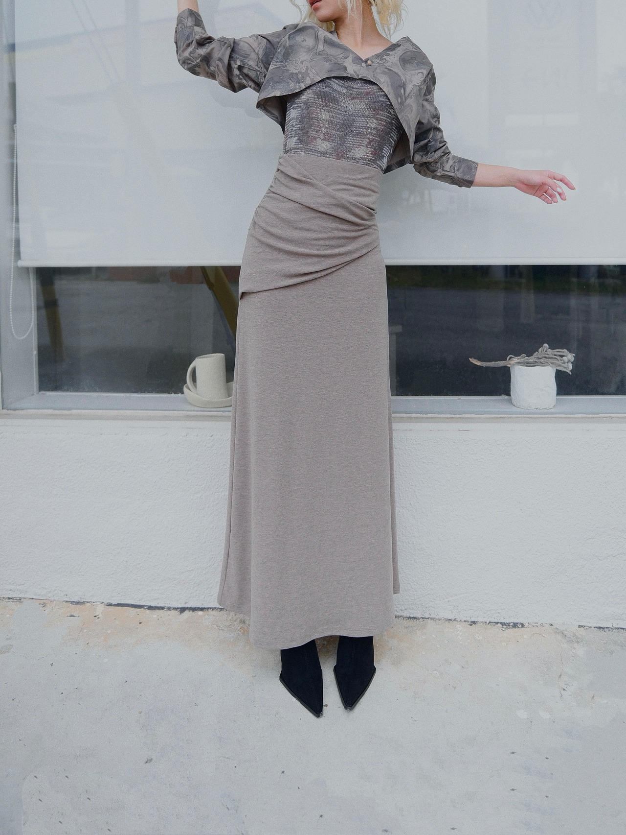 Watercolor Cardigan / GRAY - 4