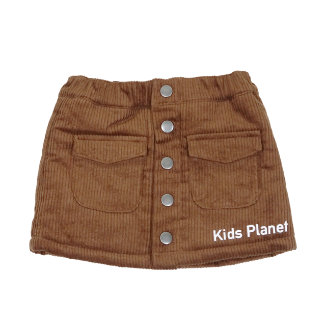 KP 裏ボアコーデュロイスカート BROWN