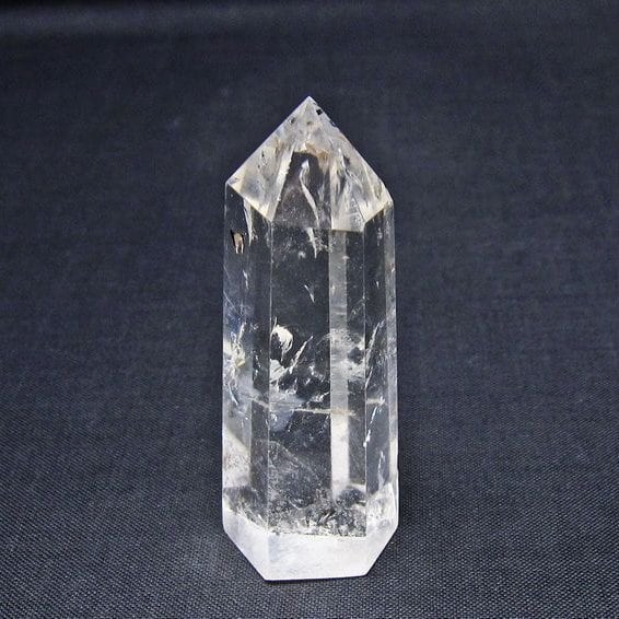 水晶 六角柱 ポイント 置物 一点物 142-11161