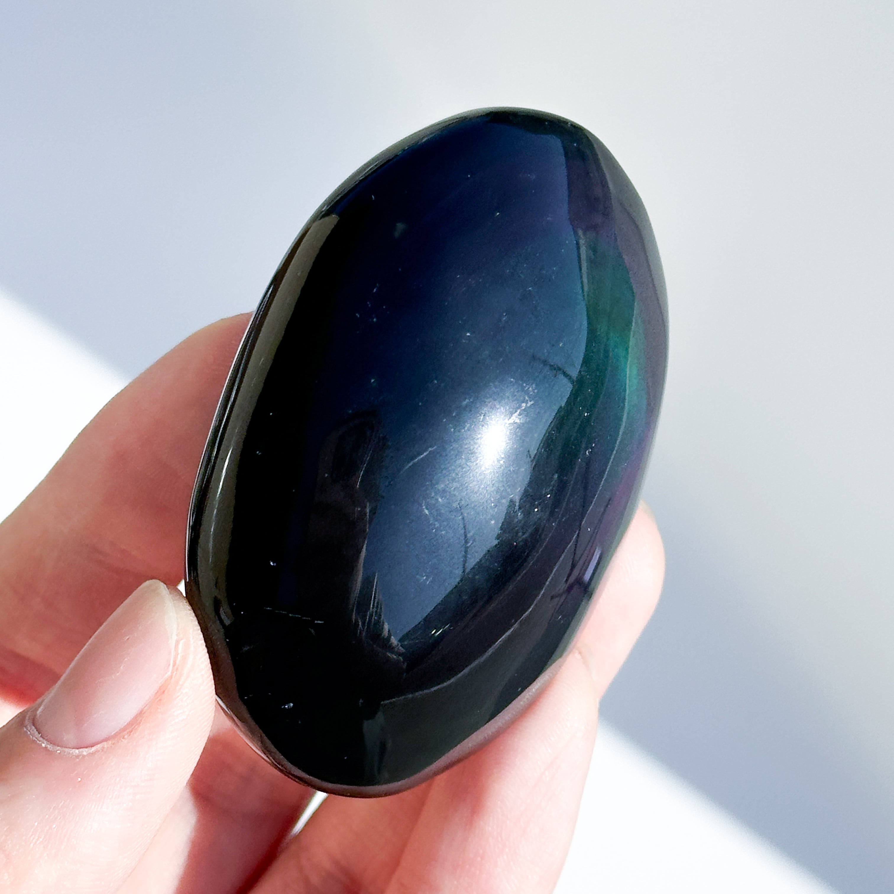 レインボーオブシディアン パーム52◇ Rainbow obsidian