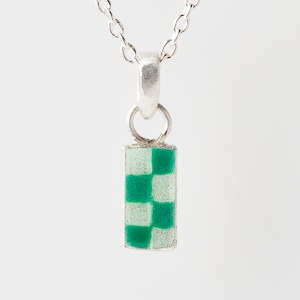 CHECK green & clear - necklace -