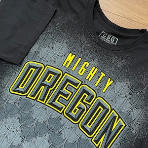 【CSG】カレッジ オレゴン大学 Mighty Oregon Tシャツ アーチロゴ L US古着