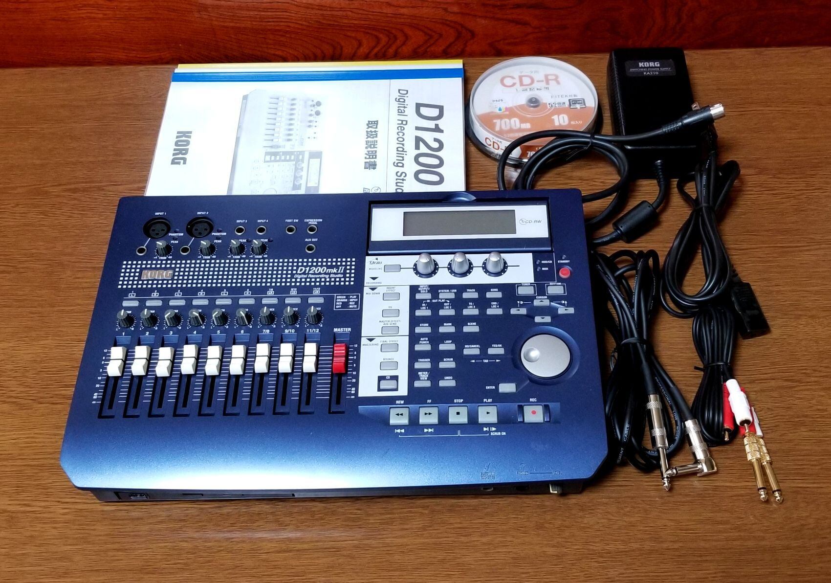 KORG D1200mKⅡ Digital Recording Studio CD・録音・編集・完動 KORG D1200mKⅡ Digital Recording Studio CD・録音・編集・完動