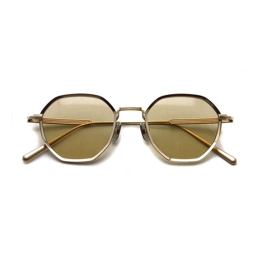 Lunetta BADA / 73/07 / 1020 WHITE GOLD - LIGHT BROWN lenses