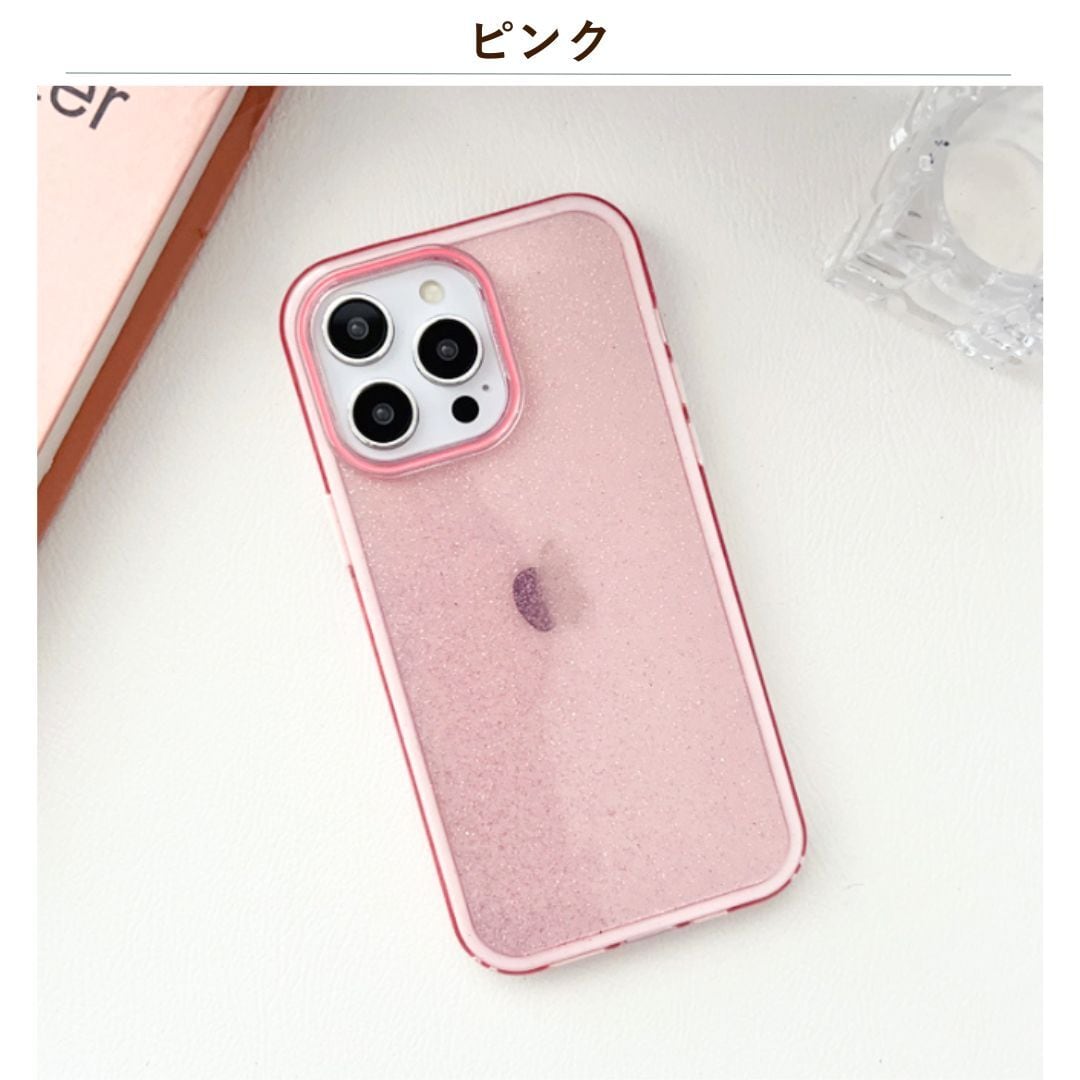 クリア パステル グリッター ケース 韓国風 | iPhoneケース | iPhone