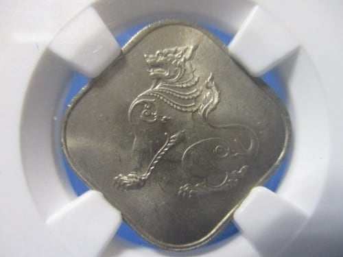 イギリス領バミューダ諸島 1クラウン銀貨☆1964年／未使用／エリザベス