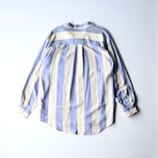 SHIRT8(グーチレーヨンストライプロングスリーブシャツデッドストック)