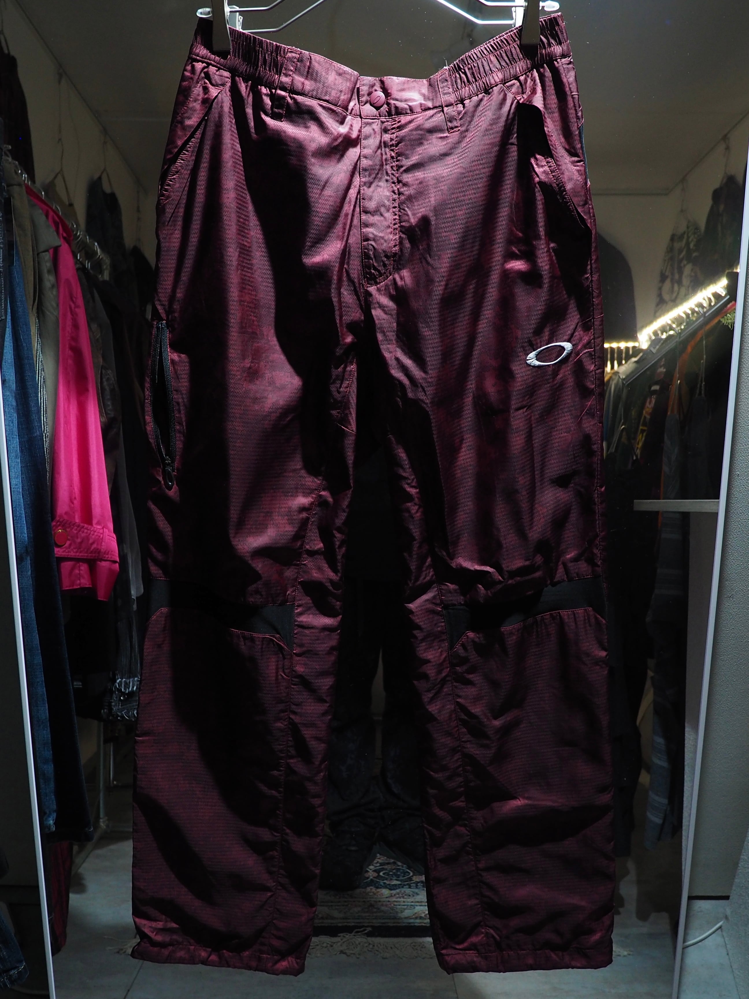 ” Oakley ” Digital camouflage gross pattern Design Technical Track pants