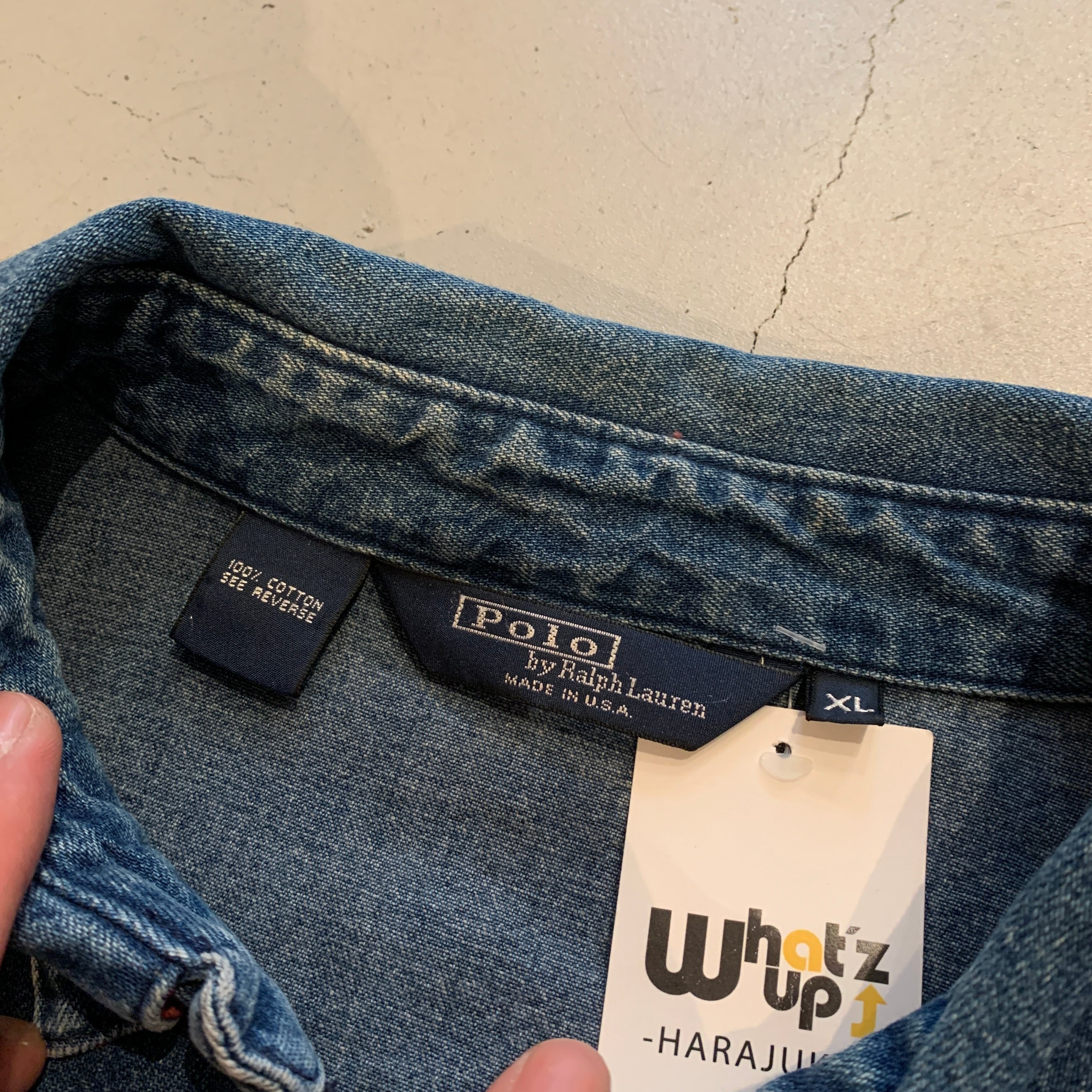Made in USA 8-90s Polo Ralph Lauren Denim Swing Top