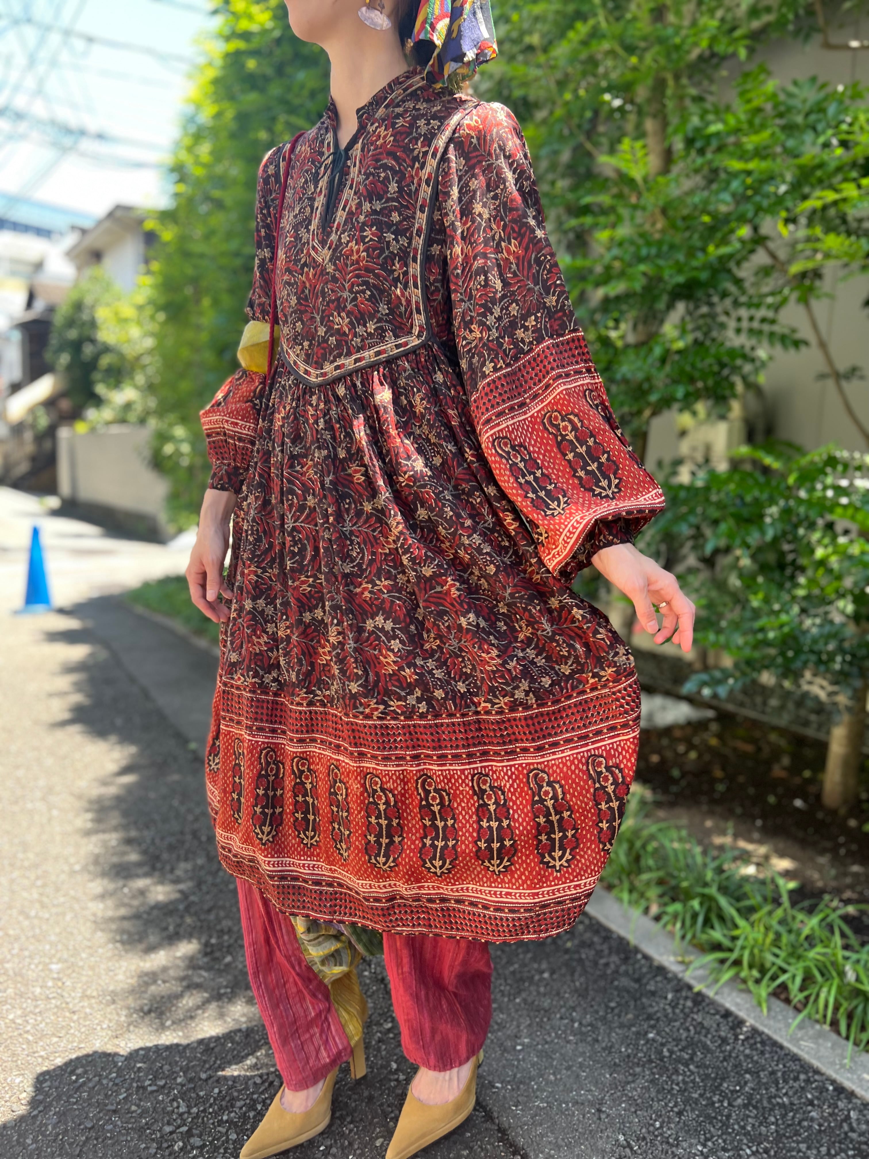 インド綿 ヴィンテージワンピース オンライン phool ビンテージPHOOL