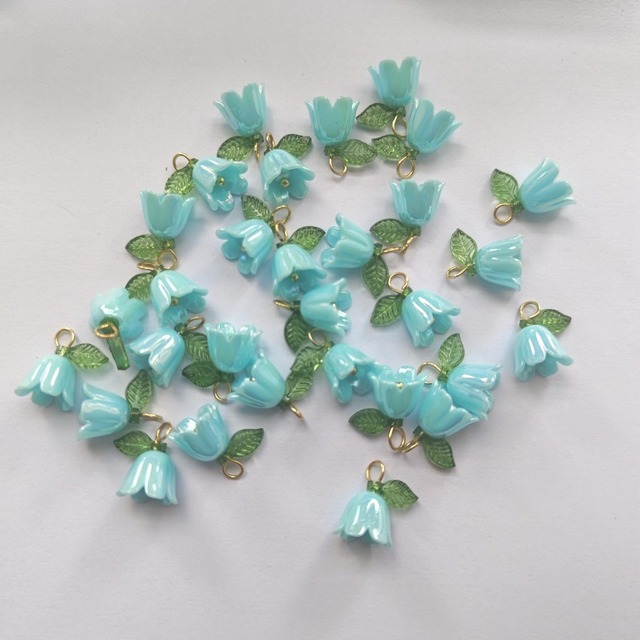 多色の真珠色鈴蘭花のアクセサリーパーツ