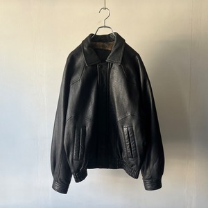 -CELLINI- fly-front leather jacket