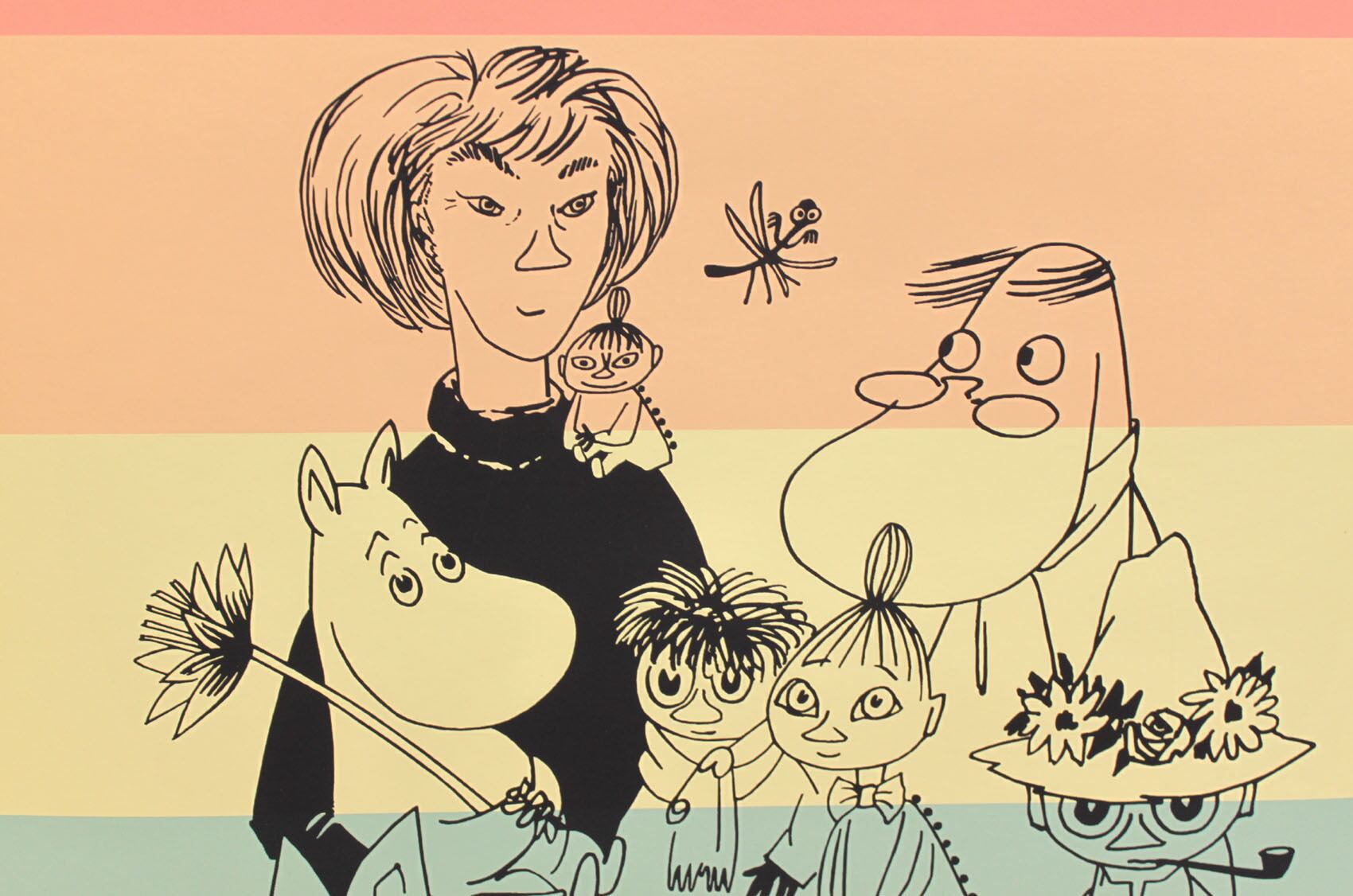 ムーミン 北欧 All Things Commerce「ムーミン トーベ ヤンソン プライド ポスター」送料無料 フレーム 展示用フック付アートポスター 絵画 インテリア アート