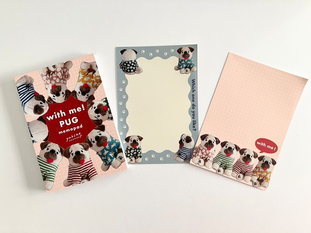 MEMO PAD「with me!PUG」
