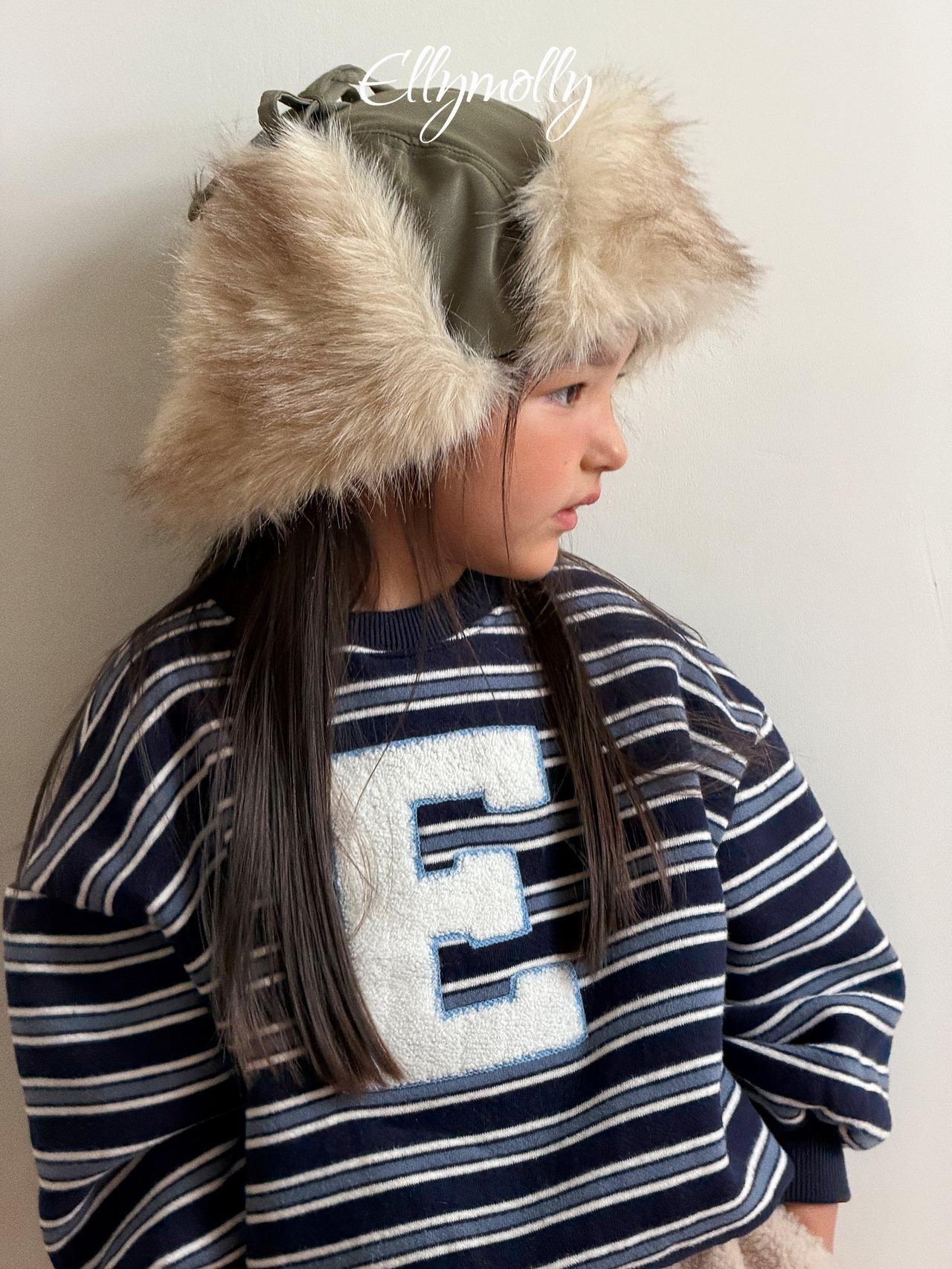 エリーモリー / ELLY MOLLY / ジェリーEマークトレーナー / 韓国子供服 / ジュニア / 26winter〖取寄〗*13~19号*