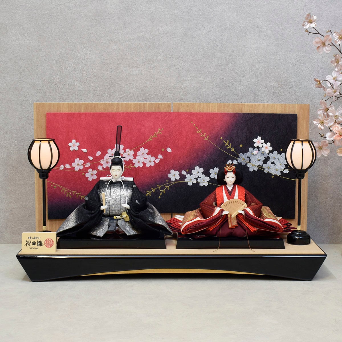 雛人形 親王飾り【高雅】Kouga|モダン|おしゃれ|今どき|スタイリッシュ|かわいい|きれい