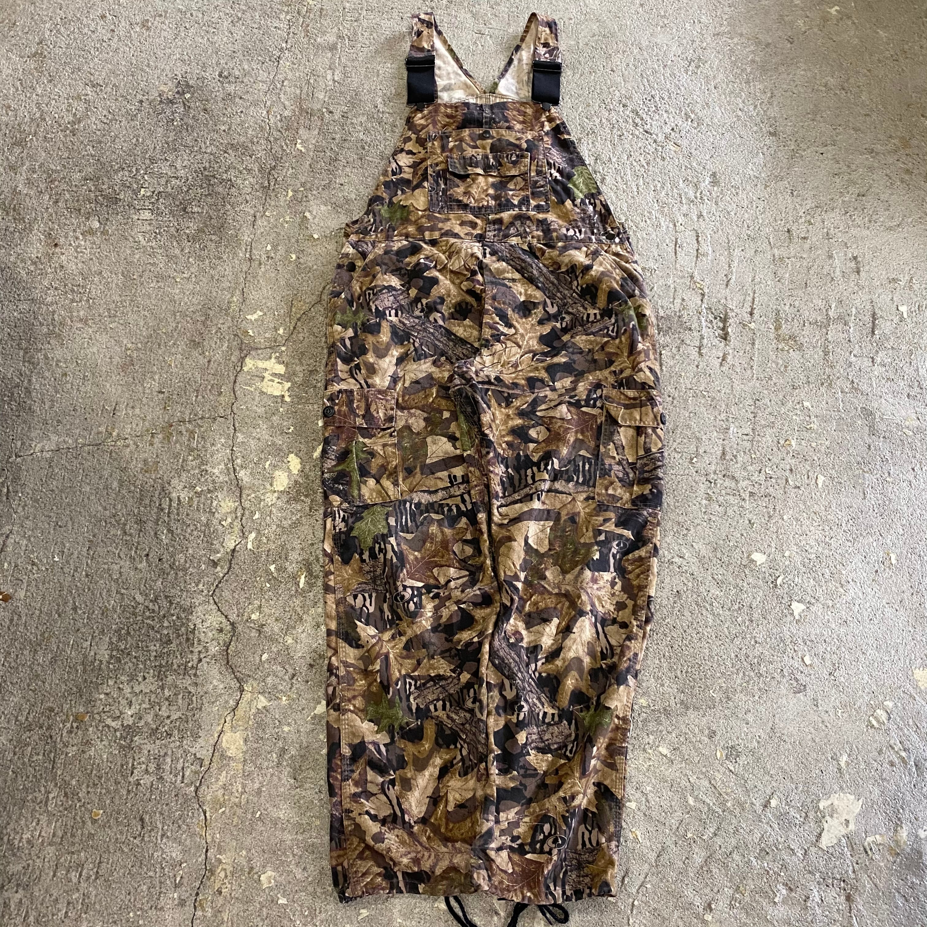 90s〜 Jerzees outdoors real-tree camouflage overall