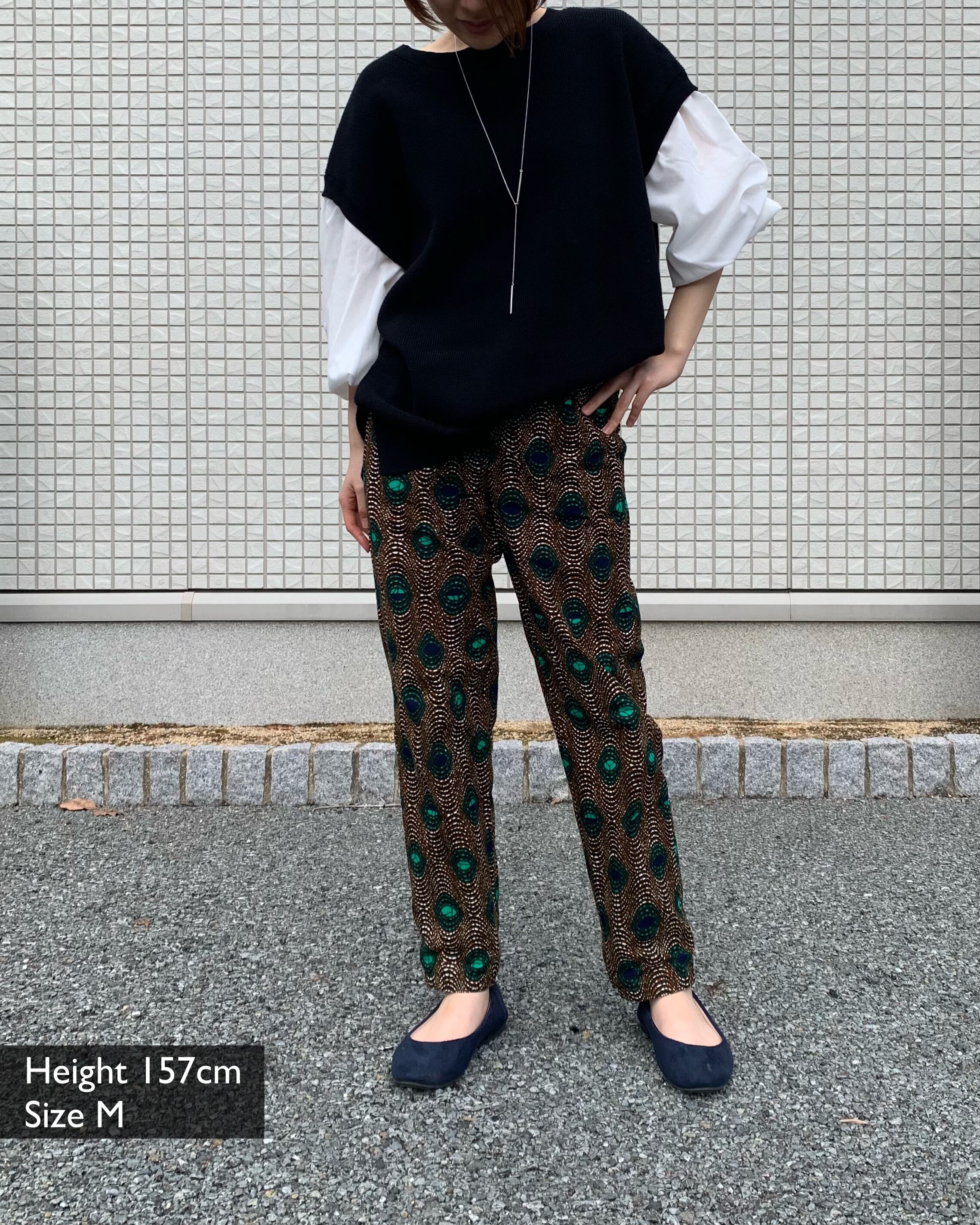 アフリカン ストレートパンツ アフリカ生地 アフリカ布 アフリカ 