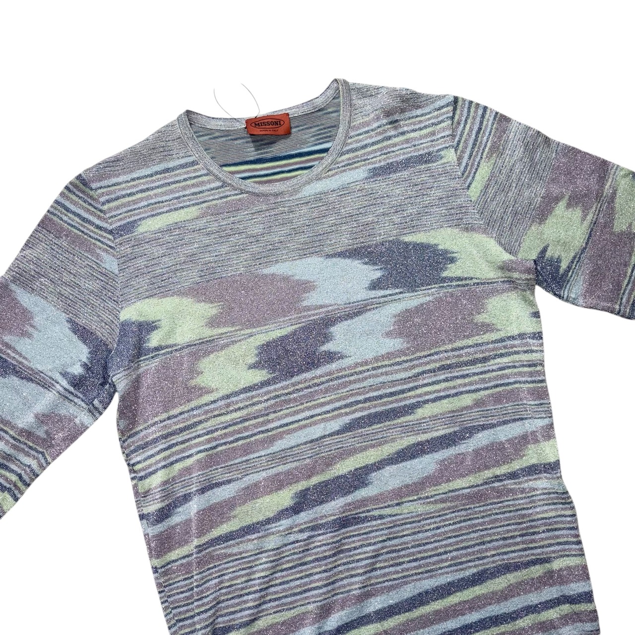 MISSONI multicolor glitter knit pullover