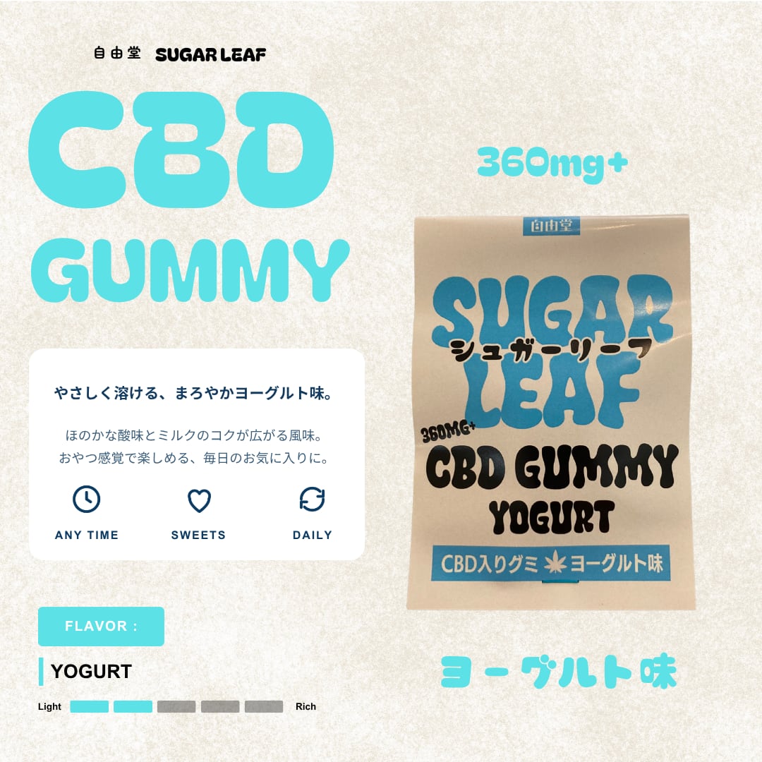 SUGAR LEAF CBDグミ【ヨーグルト】
