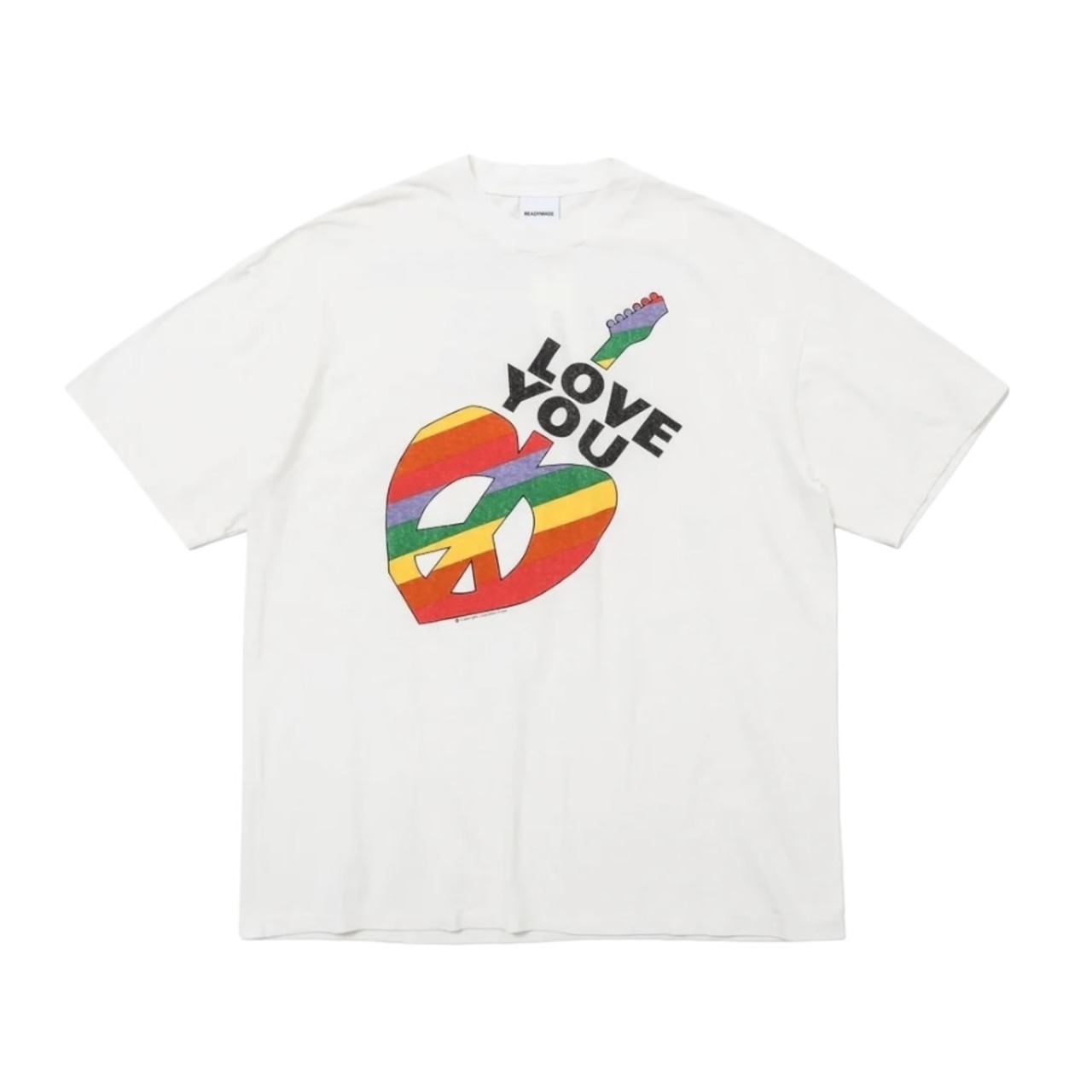 【READYMADE】RE-CO-WH-00-00-274/SS T-SHIRT PEACE/WHT - 1
