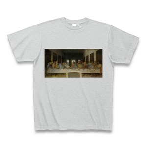 最後の晩餐（レオナルド・ダ・ヴィンチ）：厳選名画Tシャツコレクション（グレー）