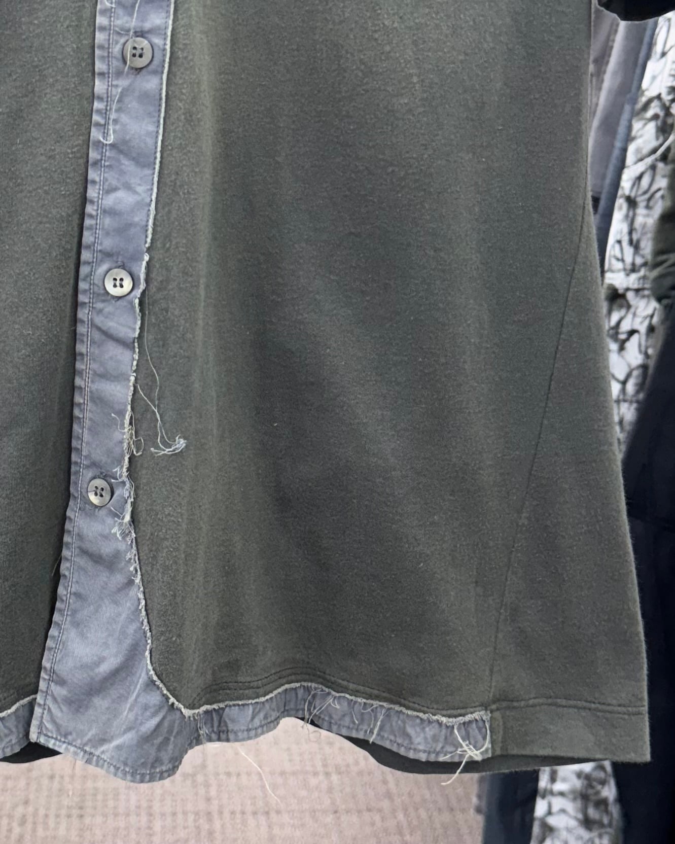 SS2004 HUSSEIN CHALAYAN DISTRESSED SHIRT | ZSC