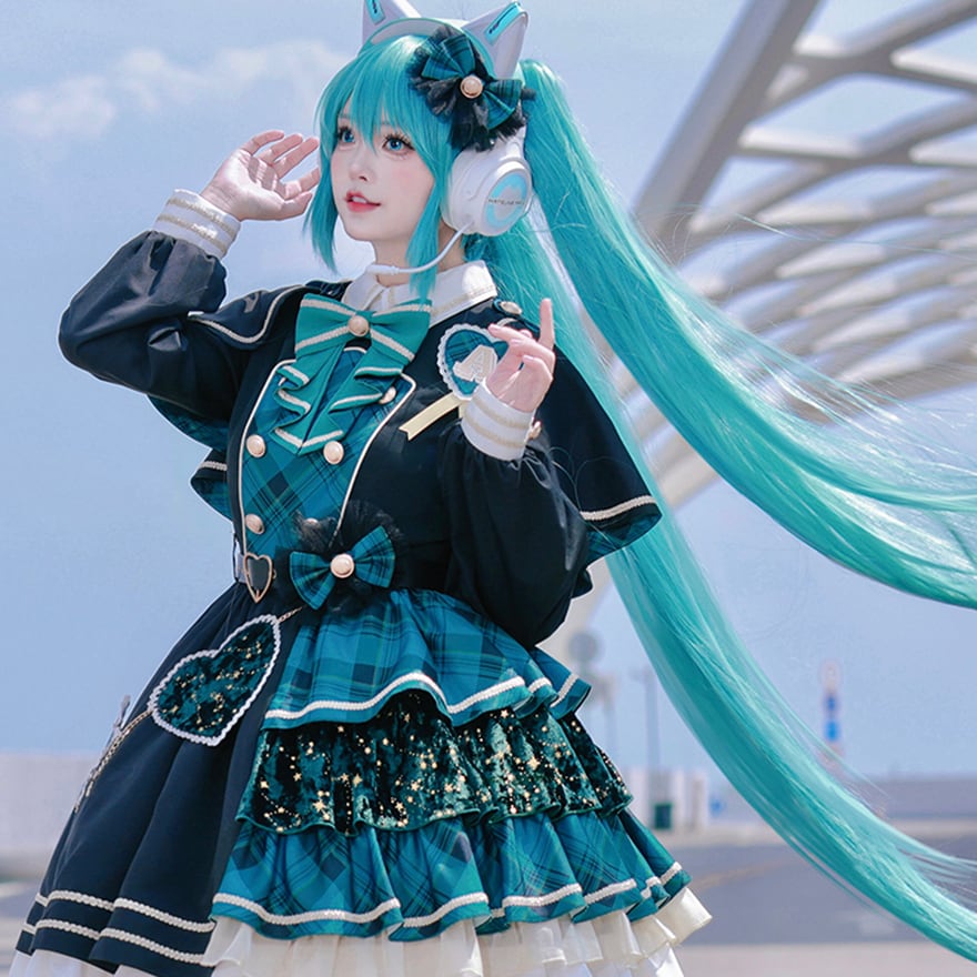 サブカル 服 地雷系 通販 【輸送中】キラキラ アイドル系 コンカフェ ステージ衣装 ベレー帽 チェック柄 イベント ステージ衣装 アイドル服